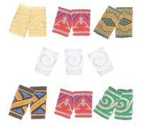 HOMSFOU Dreadlock Beads and Hair Braid Rings 15Pcs Mixed Color Cloth Hair for Reggae