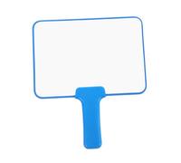 HOMSFOU Dry Erase Handheld Paddle Mini Whiteboard 24.5X21Cm Double Sided Quick Erase Design Plastic Board with Handle for-The-Go Use Teachers and Boys and Girls