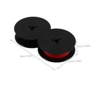 HOMSFOU Dual Color Typewriter Ribbon for Vintage Mechanical English Typewriters Compatible with Flying Fish Long Sky Changkong and Gr Models Dual Ink Spool Replacement for Black and Red