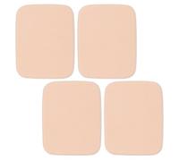 HOMSFOU Dual-use Makeup Sponge Puff Set, 4pcs Skin Color Cotton Cosmetic Powder Applicators for Wet Dry Foundation, Women’s Face Blenders for Loose Powder and Setting Makeup