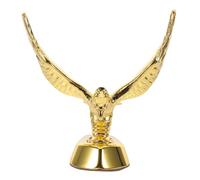 HOMSFOU Eagle Hood Ornament Metal Sculpture for Car Present Choice Universal Exterior Accessories Alloy Stand Badge Styling