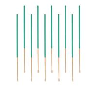 HOMSFOU Ear Wax Cleaning Sticks 10Pcs Bamboo Ear Picks Rubber Sleeve Handle for Practical Earwax Removal and Family Use