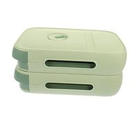 HOMSFOU Eggs Basket Drawer Type Egg Storage Container with Lid Large Capacity for Refrigerator Use Automatic Rolling Design 2pcs