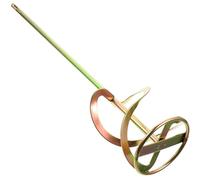 HOMSFOU Electric Drill Stirring Rod Replacement Cement Mixer Paddle Spiral Square Shank Mixer Attachment for Paint and Plaster Mixing with Base Suitable for Power Drills Assorted Style