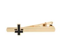 HOMSFOU Elegant Copper Cross Tie Clip for Men with Polished Finish and Comfortable Wear, Stylish Necktie Accessory for Celebratory Events and Party Occasions
