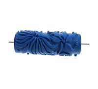 HOMSFOU Embossing Texture Paint Roller Rubber Grain Wall Roller for DIY Wall Decoration Patterned for Textured Painting Conceals Imperfections for Furniture Ceiling Cabinetry and Drapes