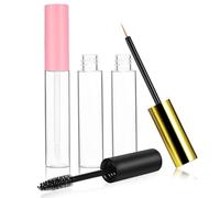 HOMSFOU Empty Lip Gloss Tube, Eyeliner Bottle, and Mascara Container Set 10ml with Spool Wands - Refillable Cosmetic Tubes for DIY Makeup, Portable Beauty Kit for Travel and Daily Use