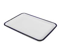 HOMSFOU Enamel Baking Tray 38×28 Cm Non-Stick Multifunctional Oven Pan for Pie, Pizza, and Fruit Storage Kitchen Bakeware Tray