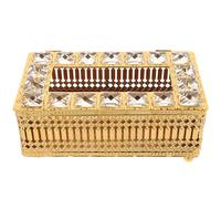 HOMSFOU European Style Tissue Box Holder Elegant Napkin Organizer for Home Décor Versatile Tissue Storage for Dining Room Bedroom Bathroom and Office Stylish Paper Holder