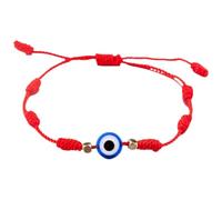 HOMSFOU Evil Eye Bracelets and Eye-catching Design Adjustable 2 Pcs Red String Hand Woven with Comfortable Fit for Women and Men for Daily Wear and Gift