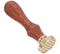 HOMSFOU Eye Shadow Stamper Wooden Handle and Copper Head, Cosmetic Pressing Seal Tool for Delicate Pattern Making, Seal Design, Practical and Beautiful, for DIY Makeup Touch-ups