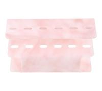 HOMSFOU Eyelash Extension Tweezers Storage Rack Marble Pattern Plastic Holder for Organizing Lash Tools Space-Saving and Lightweight for Professional Use