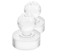 HOMSFOU Eyeshadow Pressing Stamper 2pcs 1.18 Inch Round Compact Tray for Blusher and Highlighter Makeup Press Seal Mold for Makeup Storage Saving