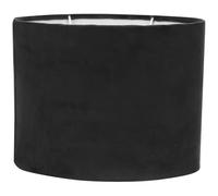 HOMSFOU Fabric Oval Lamp Shade Simple Structure for Desk and Floor Lamps, Easy Installation for Home and Office Lighting, Elegant Black and White Design