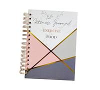 HOMSFOU Fitness Agenda Notepad with Coil Binding Portable Planning Notebook for Daily Workout Health Schedule Management Jotter Creative Pink Journal for Fitness Enthusiasts