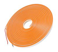 HOMSFOU Flexible LED Strip Light Orange Neon Rope Lights for Indoor Outdoor Decor Silicone Soft Glow with Wide Beam for DIY Residential and Commercial Illumination