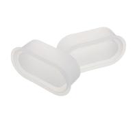 HOMSFOU Flower with Pot Silicone for Oval Mold Planter DIY 2pcs Making Easy Demolding, Modern Artistic Design, Sturdy Silicone Material Pots in Succulent Garden and Crafting
