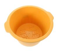 HOMSFOU Foot Bath Massager with Deep Tissue Scrub Plastic Basin for Home Spa Use