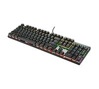 HOMSFOU Gaming Keyboard Mechanical Backlit Rgb LED Lights for Office Work Study Home Use