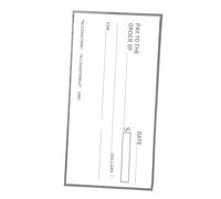 HOMSFOU Giant Dry Erase Fake Check Oversized Reusable Jumbo Check for Charity Fundraisers Presentations Awards and Pranks Material Easy to Write Erase for Parties and Events