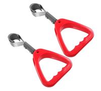 HOMSFOU Grab Handles and Public Transport for Elderly and Disabled 2pcs Red Plastic Versatile Use Easy Installation, Safety Support Handle for Bus and Train Passengers