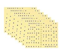 HOMSFOU Guitar Easy to Disassemble Professional and Practical Design and Guitar Learning 7 Pcs Yellow Fretboard Stickers Adhesive Decal Set Helps Master the Fretboard Practice