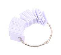 HOMSFOU Hair Color Sample Rings Buckle with 1 Set Stainless Steel Clips and White Plastic, Suitable for Clients and At Home DIY Hair Color Testing