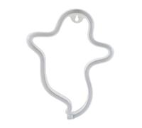 HOMSFOU Halloween Ghost Neon Night Lamp USB Battery Powered Creative Nordic Style Blue LED Night Light for Halloween Party Home Decor