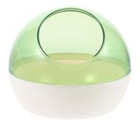 HOMSFOU Hamster Sandbox Small Pet Sand Bath Box Splash-proof Litter Toilet Gerbil Bath Bowl Cage Accessory for Hamster Bathing and Digging