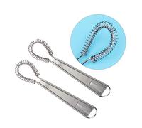 HOMSFOU Handheld Whisk Mixer for Making Sauces and Scrambled Eggs the Kitchen Egg Beater 2pcs Stainless Steel for Effortless Stirring and Whisking Lumps of Sauces