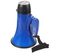 HOMSFOU Handheld X Tour Use Guide by Batteries Merchant 4 Powered C and Blue Megaphone with Recording Microphone, Foldable Design Sturdy Abs Material for Suitable