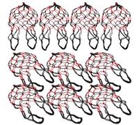 HOMSFOU Hanging Fruit Basket Easy to Suspend Macrame Mesh Basket 10pcs Made of Sturdy Polyester with Large Capacity for Christmas and Housewearing Storage for Fruits
