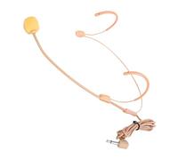 HOMSFOU Headset Microphone Head-mounted Mic for Singing and Speaking, Wired with Portable Abs Bodypack, Flexible Boom for Teachers and Tour Guides