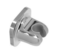 HOMSFOU Heavy Duty Adhesive Shower Head Holder Wall Mount Bracket for Handheld Showerhead, Electroplated Fixed Base Without Drilling, Adjustable Angle Shower Hose Storage for Bathroom