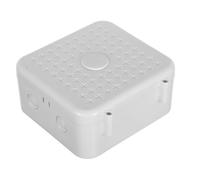 HOMSFOU Heavy-duty Cctv Cable Management Box White Plastic Junction Container for Wire Concealment and Power Cord Storage Secure Cable Organizer for Home and Office