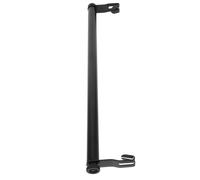 HOMSFOU Heavy Duty Closet Bar Wall Mounted Clothes Rail Pole 60cm Carbon Steel Removable Sturdy Clothes Rail for Walk-in Closet Indoor Use