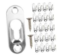 HOMSFOU Heavy Duty Picture Frame Hanging Clips Metal Back Panel Mounting Accessories with Screws for Cross Stitch Artwork Photo Frames Durable Invisible Hooks Tool Installation