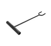 HOMSFOU Heavy Duty Water Shut Off Key with Extended T Handle Robust Iron Construction U-Shaped Fork Utility Tool for Radiator Gas Main Valve Control Easy Rapid Water Cut Off