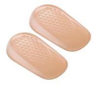 HOMSFOU Height Increase Insoles for Men and Women, 2.5cm Soft Elastic Gel Heel Lift Inserts Velvet Surface, Invisible Shoe Pads for Comfortable Height Boost and All-Day Wear
