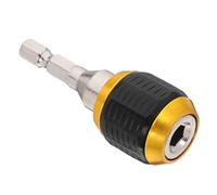 HOMSFOU Hex Shank Drill Bit Extension Keyless Chuck Adapter Quick Release Pop-Out Socket Holder for Mechanical Repair Assembly with Large Head Design and Timesaving Mechanism