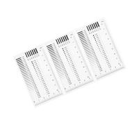HOMSFOU High Precision Crack Measuring Tool Plastic Ruler with Scale Lines 3pcs and Easy to Read Numbers for Surface Defect Inspection in Industries