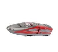 HOMSFOU High Speed Railway Model Pull Back with Sound Light and Opening Doors Inertia Powered Train for Early Education Birthday Boys and Friction Powered Fun Random Color