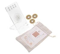 HOMSFOU I Ching Divination Card Kit Featuring 64 Hexagrams Plastic and Paper Cards for Beginners Unique Design, for Learning and Collecting Chinese Fortune Telling