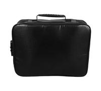 HOMSFOU Id Storage Bag for Home Multi-Layer File Holder Secure Lock Fireproof Document Organizer for Passport Receipts and Important Papers