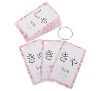 HOMSFOU Japanese Phonics Flashcards for Beginners with Hiragana and Katakana Alphabet, Portable Ring-bound Learning Cards, Self-study Japanese Language Reading and Writing Practice