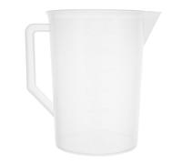 HOMSFOU Large Capacity 3000ml Measuring Cup with Handle, Plastic Graduated Oil Dispenser for Engine Oil Measurement and Household Liquid Measurement