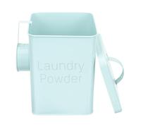 HOMSFOU Laundry Powder Storage Bucket with Lid and Handle Moisture-resistant Washing Powder Bin for Household Laundry Room Organization Fresh Green Detergent Container for Laundry Capsules