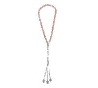 HOMSFOU Lavender Islamic Rosary Beads Bracelet Made of Synthesis Material Special Design, Suitable for Islamic Weddings and Meditation Lovers, Traditional Muslim Prayer Bead String