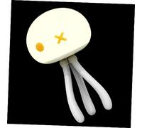 HOMSFOU LED Jellyfish Lamp Intelligent Silicone Night Light for Bedroom Decoration Battery Hours Eye Protecting Desk Light for Bedside Table Use