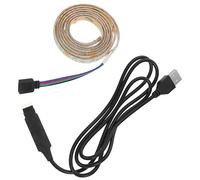 HOMSFOU Led Strip Lights 1m 3528 SMD Led Strip with USB Cable Dimmable for Home Hotel Club Mall Low Power Long Life